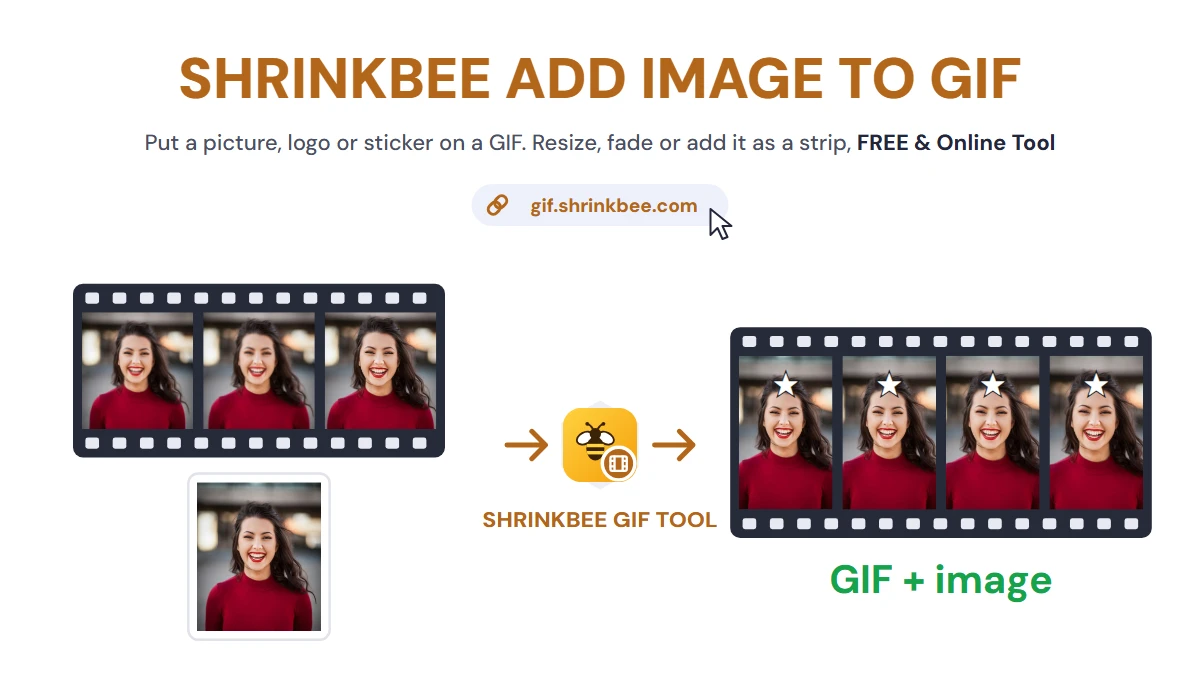 Add GIF to Photo with ShrinkBee