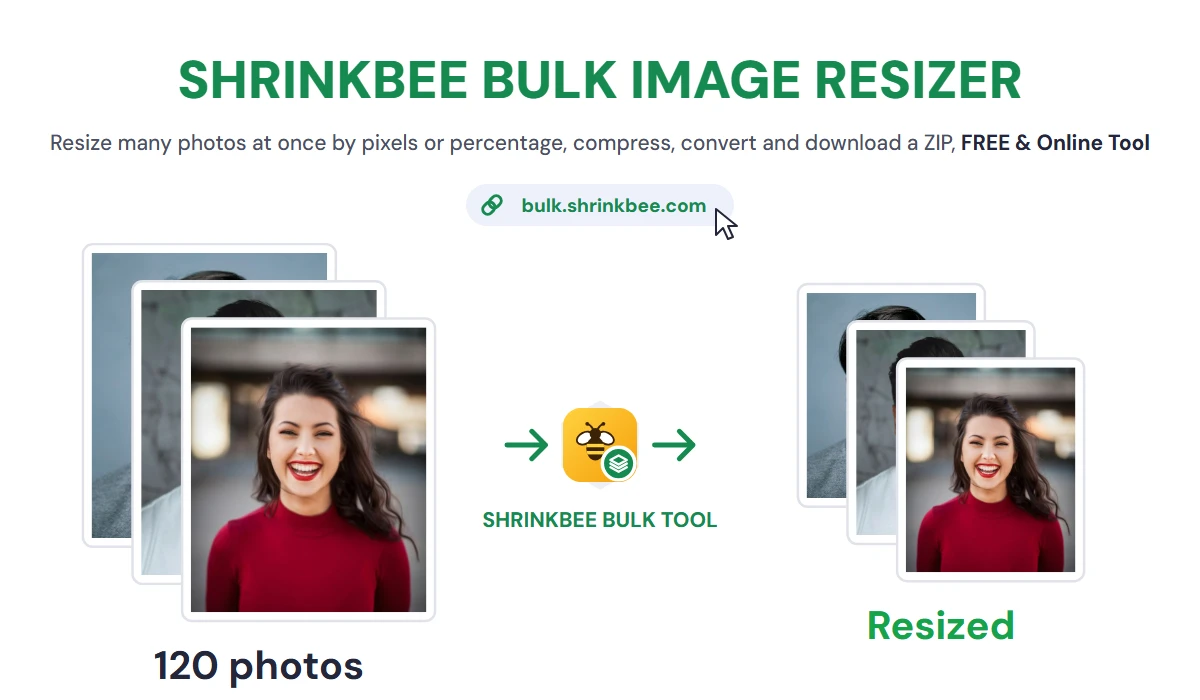 Bulk Image Resizer – Resize Multiple Images with ShrinkBee
