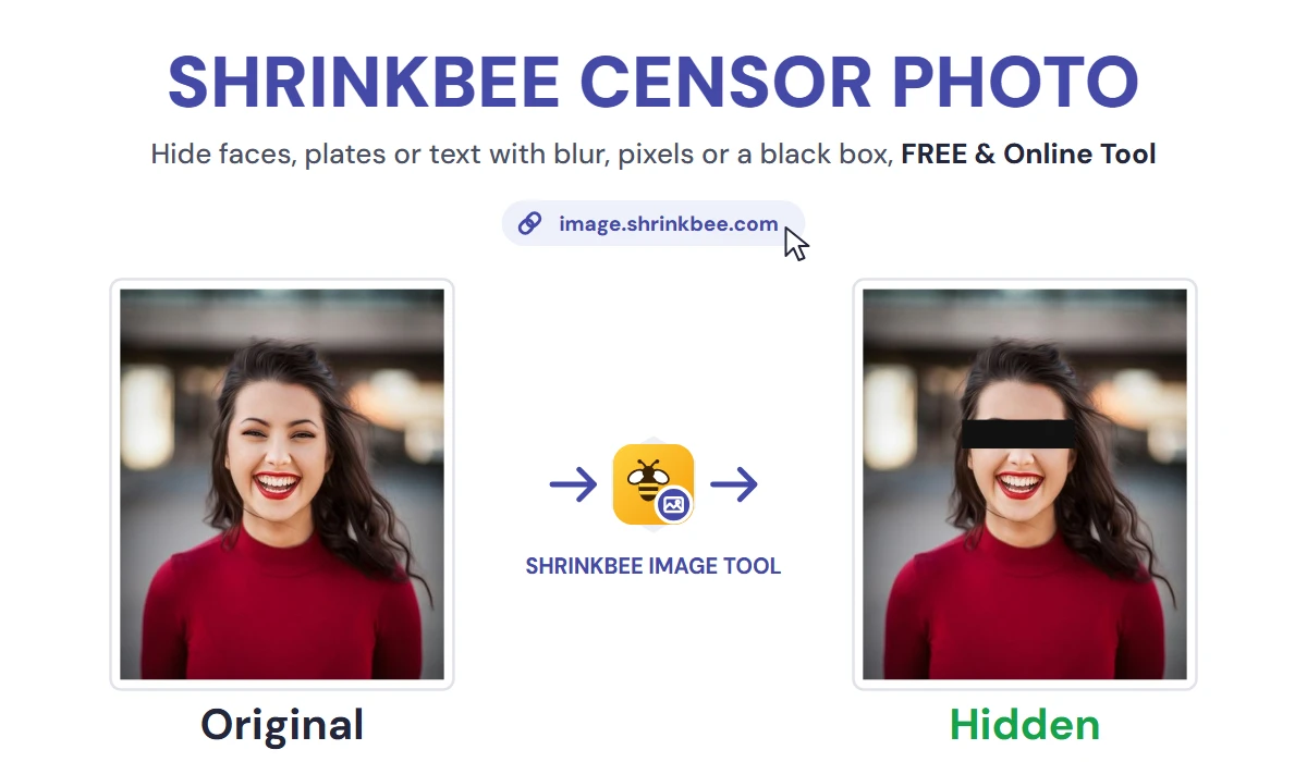 Pixelate Face with ShrinkBee
