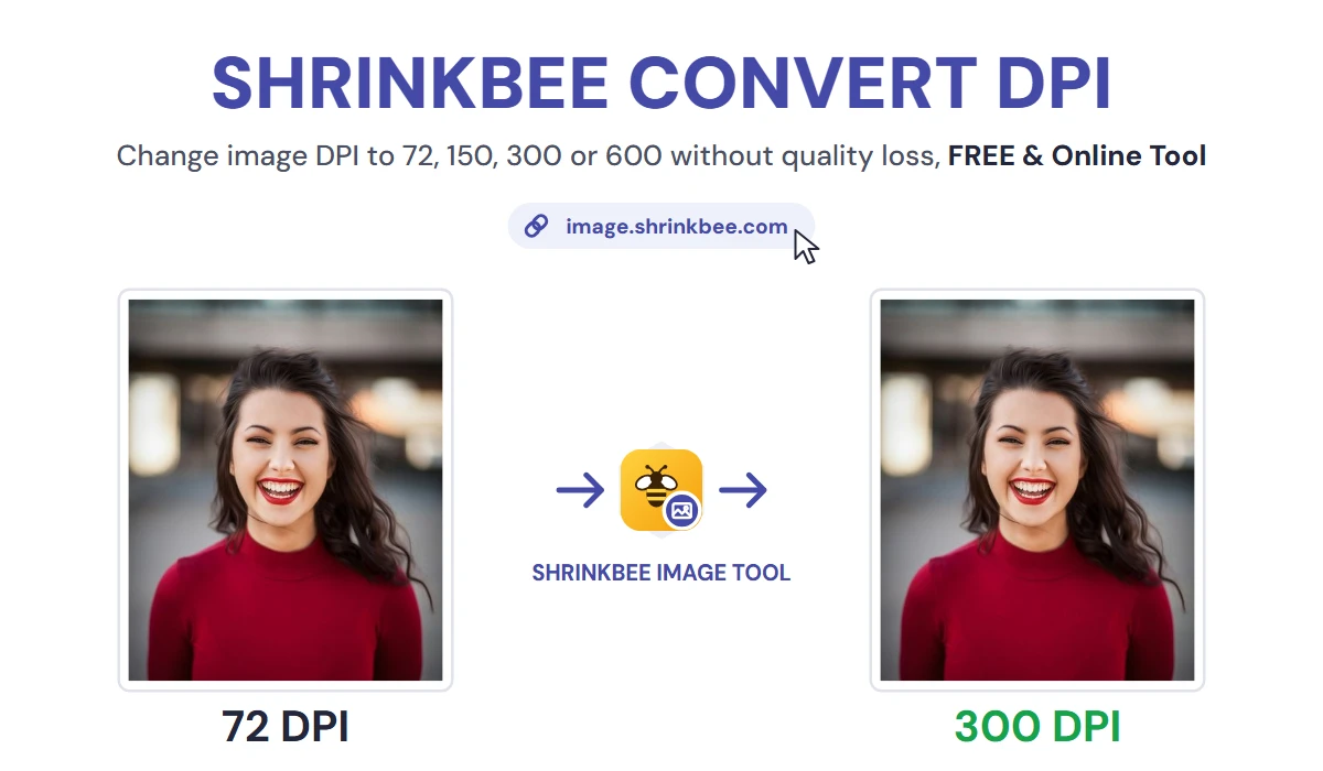 Convert DPI with ShrinkBee
