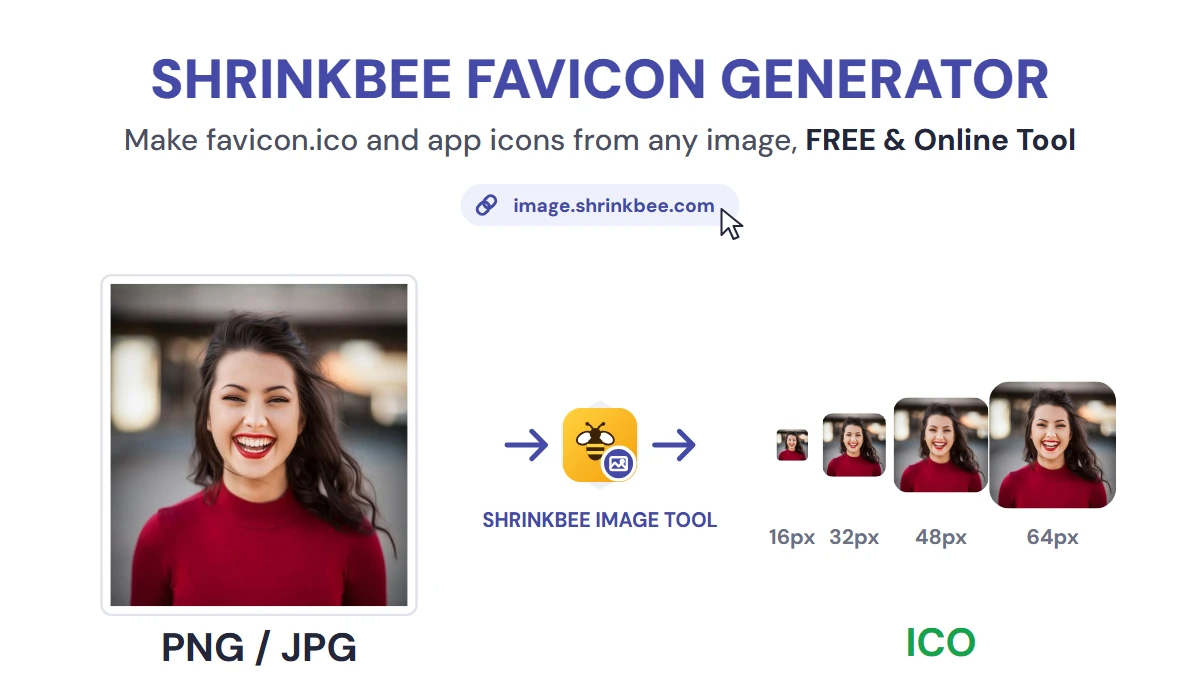 Favicon Generator with ShrinkBee