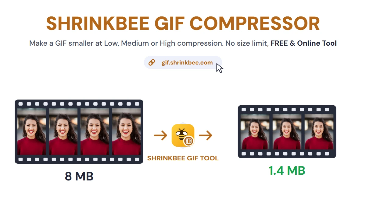 Compress GIF to 256 KB with ShrinkBee