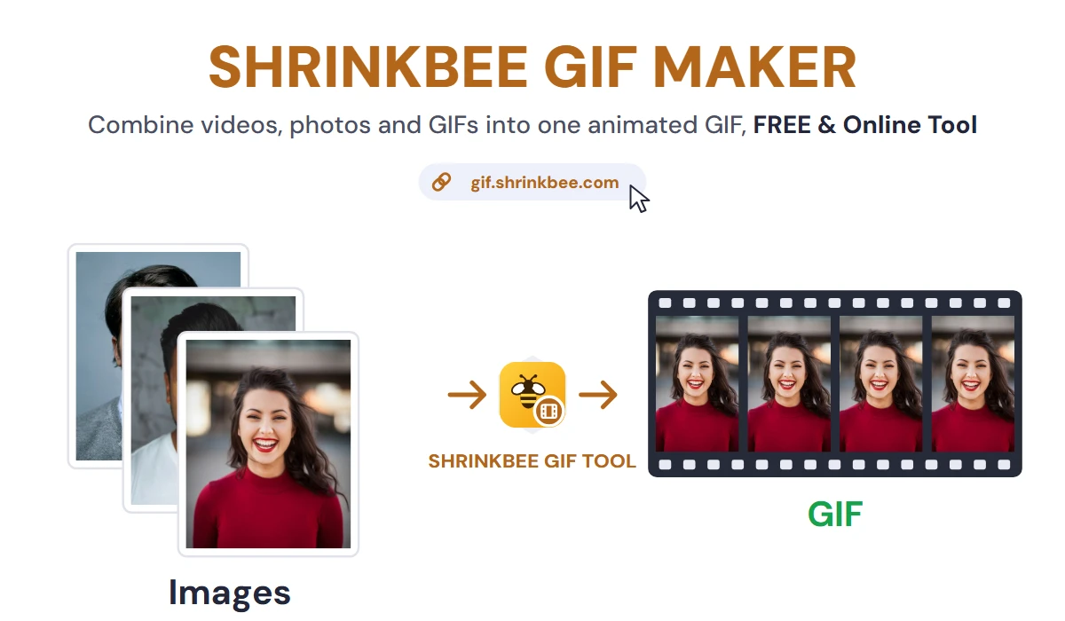 Convert Images to GIF with ShrinkBee
