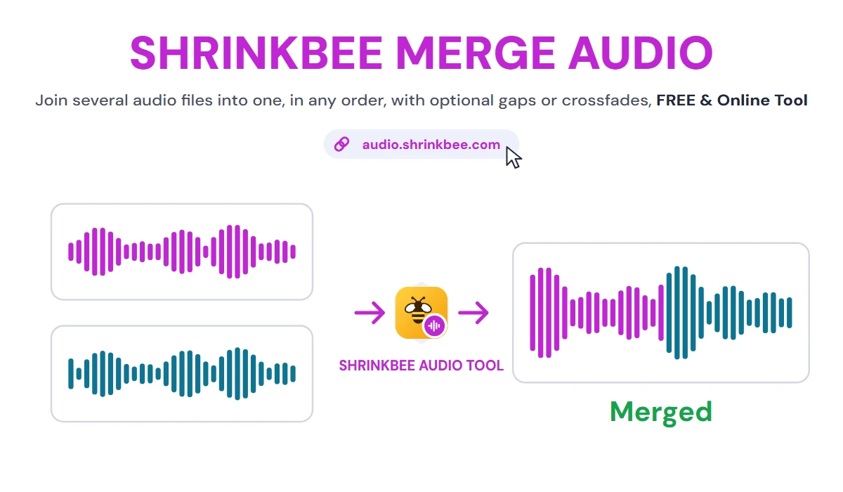 Crossfade Audio Online with ShrinkBee