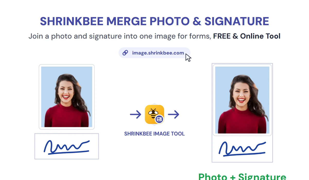 Merge Photo & Signature with ShrinkBee
