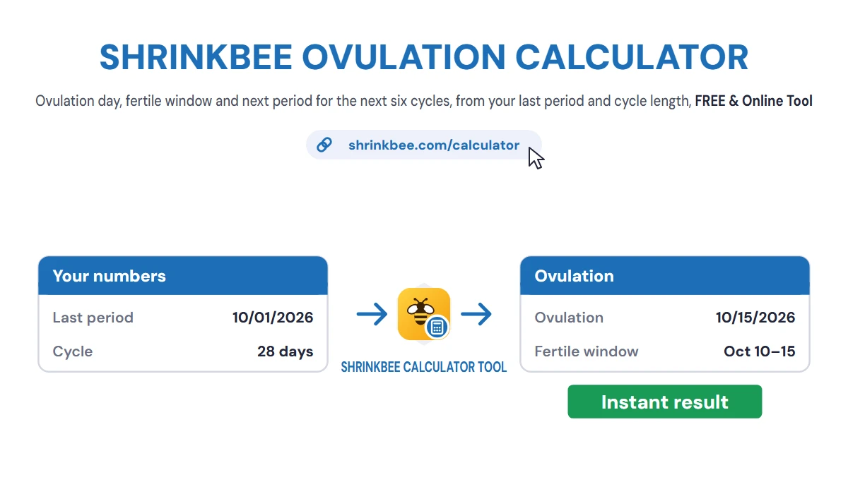 Ovulation Calculator with ShrinkBee