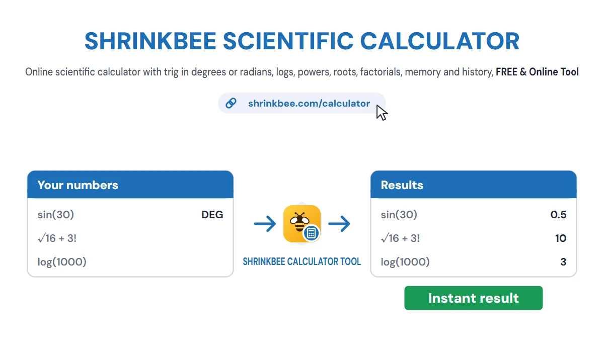 Scientific Calculator with ShrinkBee